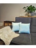 JACK 2er Set Teddy Flausch Kissen 40x40cm in hellblau