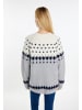 usha BLUE LABEL Damen Strickpullover in Grau Mehrfarbig