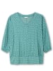 sheego 3/4-Arm-Shirt in jade-gemustert