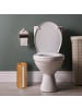 relaxdays Toilettenpapier Aufbewahrung in Natur - (H)33,5 x Ø14,5 cm