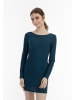 myMo at night Damen Strick Langarmkleid Mini in Aqua