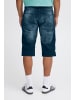 BLEND Chino Shorts Kurze Bermuda Hose aus Leinen und Baumwolle in Dunkelblau