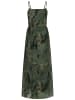 Cloud5ive Cloud5ive 2-Layered Maxi-Dress Tropical Print in green
