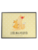 Mr. & Mrs. Panda Tischunterlage Fuchs Mama mit Spruch in Gelb Pastell