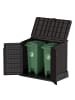 VCM  StoreAway Mülltonnenbox Gartenhaus 850 L in Braun