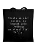 Mr. & Mrs. Panda Schultasche Spruch Prüfungen bestehen mit Spruch in Schwarz