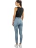Janice 2 x Damen crop Top hochgeschlossen Niah in Schwarz