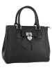 Cluty Handtasche Solcuore echt Leder in schwarz