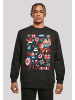 F4NT4STIC Sweatshirt Marvel Thor und Captain America christmas in schwarz