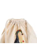 Mr. & Mrs. Panda Rucksack-Beutel Pinguin Blumen mit Spruch in Creme