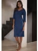 LASCANA Sweatkleid in blau-melange