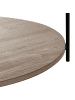 Beliani Couchtisch LANDER in Braun/Schwarz - (W) 78 x (H) 40 x (L) 78 cm