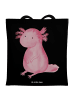 Mr. & Mrs. Panda Jutebeutel Axolotl Niedlich ohne Spruch in Schwarz