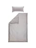 Erwin Müller Mako-Satin Wendebettwäsche in silber-weiß