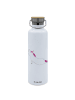 Mr. & Mrs. Panda Sport Trinkflasche Einhorn Yoga ohne Spruch in Weiß