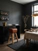 KADIMA DESIGN Barhocker Turnbock 43x75x43 cm Mango Massivholz / Echtleder, Design