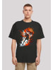 F4NT4STIC T-Shirt Basketball Splash Sport OVERSIZE TEE in schwarz