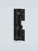 VASAGLE Badezimmerschrank in Schwarz - (B)30 x (H)170 x (T)30 cm