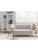 Beliani 2-Sitzer Sofa LOEN in Beige/Gold - (W) 155 x (H) 79 x (L) 70 cm