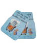Mr. & Mrs. Panda Automatte Pinguin & Maus Wanderer mit Spruch in Eisblau