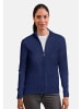 CASH-MERE.CH Cardigan mit Reissverschluss in Navy Blau
