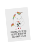 Mr. & Mrs. Panda Fotokarte Einhorn Traurig mit Spruch in Weiß