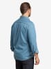 Checker Hemd Dynasty Denim in Light Blue, White
