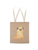 Mr. & Mrs. Panda Shopping Bag Mops Krone ohne Spruch in Hundeglück