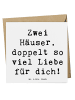 Mr. & Mrs. Panda Deluxe Karte Spruch Trennung von den Eltern mit... in Weiß
