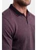 Men Plus Poloshirt in burgunderrot