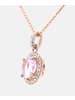 Diamant L'éternel Halskette mit Anhänger aus 375 Roségold mit 0.1 Karat Diamant mit Amethyst in...