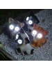 MARELIDA LED Solar Katze Felix Gartenfigur H: 16cm in grau