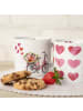 Geda Labels Tasse Watercolor Love 2er Set in Rosa - 250 ml