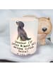 Mr. & Mrs. Panda Windlicht aus Glas Gordon Setter Moment mit Spruch in Transparent