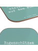 Mr. & Mrs. Panda Bierdeckel Spruch Bogenschützen Fokussierung mi... in Meeresbrise