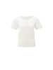 YAYA KNITTED SHORT SLEEVE CARDIGAN in Off White Knit