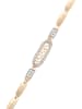 faina Women Link Bracelet With Rhinestones in Rose Gold