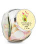Mr. & Mrs. Panda Bonbonglas Avocado Party mit Spruch in Gelb Pastell