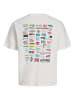 JACK & JONES PLUS T-shirt in Cloud Dancer