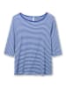 sheego Rippshirt in royalblau