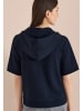 Cecil Kurzarm Sweatjacke mit Kapuze in Blau