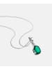 Diamant L'éternel Halskette mit Anhänger aus 375 Weißgold mit Diamant mit Smaragd