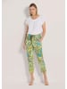 MADELEINE Farbige Schlupfhose mit grafischem Print in khaki / multicolor