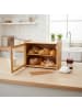 relaxdays Brotkasten in Natur - (B)40 x (H)31 x (T)17,5 cm