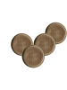Ritzenhoff & Breker 4er Set Speiseteller Tortosa ø 26,5 cm braun in braun