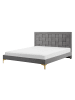 Beliani Doppelbett LIMOUX in Grau - (W) 147 x (H) 97 x (L) 213 cm