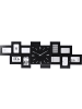 Home&Styling Collection Wanduhr mit 10 Bilderrahmen in schwarz