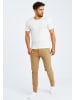 Leif Nelson Herren T-Shirt Feinstrick Rundhals LN-7660 in ecru-beige