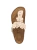 Birkenstock Zehensandale Gizeh Flowers Naturleder normal in rosa