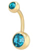 Adeliás Damen Piercing aus Edelstahl in gold